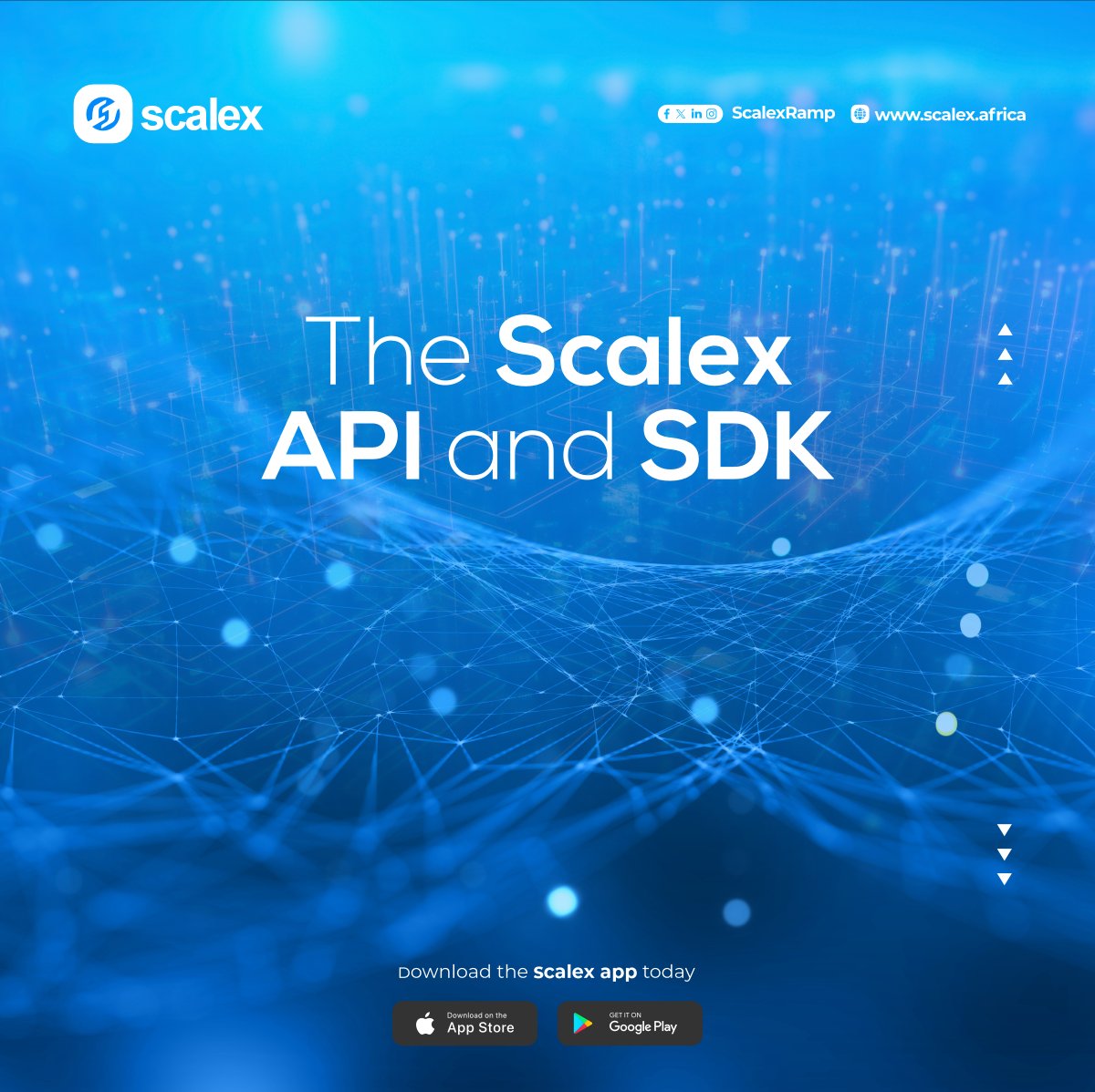 Access from all sides!

GameFi, NFTs, Metaverse, or DeFi protocols, whatever your needs are the Scalex API and SDK will help you scale #Web3 access across Africa.

#Scalex