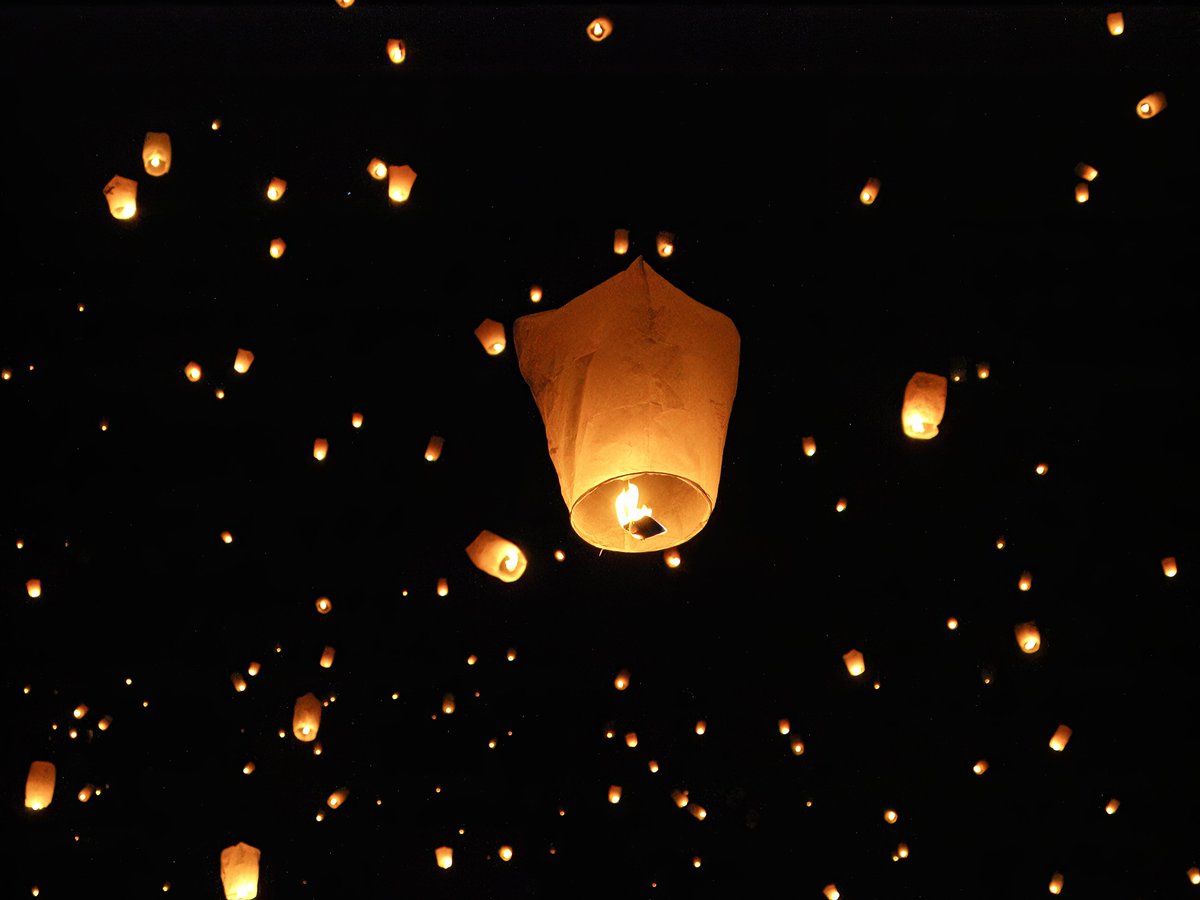 AJS9619's tweet photo. Taken at the Lights Fest in Dade City, Florida back in February 2018. A beautiful display that honors lost loved ones, letting go of the past, and for hopes and dreams of the future. The one centered was for my mother and father in their memory. #lightfest #photography https://t.co/O0uWvhrtfw