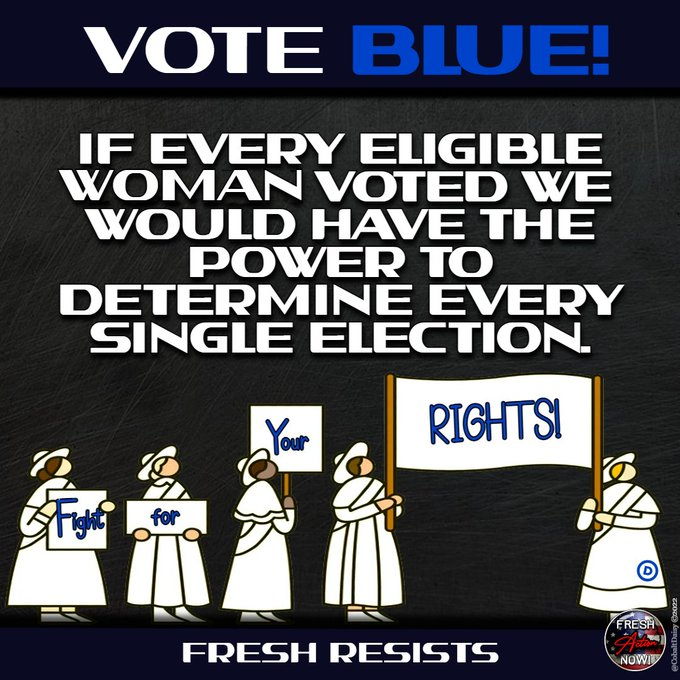 We have the ability to put down the Republicans &amp; their Supreme Court in flames when we vote in every election.
Our right to vote was not in our 1787 Constitution. In 2024, civil rights &amp; the universal right to vote must be maintained for us all.📣Vote Ladies🗳️
#FRESH #DemVoice1