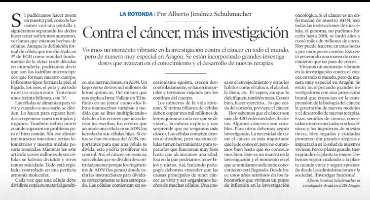 #DiaMundialContraElCancer 
Contra el cáncer #Investigación_SÍ,#Burocracia_NO: esa es la clave.
@SaludPublicaEs @CienciaGob @Monica_Garcia_G @DianaMorantR @sanchezcastejon 
@ASEICAnews @Fncancer @CNIOStopCancer @cancerinfantil @CancerCSIC @CICancer_com @luisneurocx @SociedadSENEC