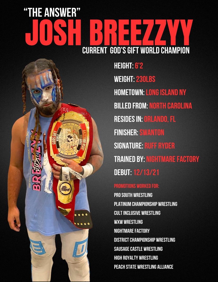 JoshBreezzyy's tweet image. Me on the card? It’s an instant packed crowd! 

#BookJoshBreezzyy 
#NightmareFactory 
#WeWantCody