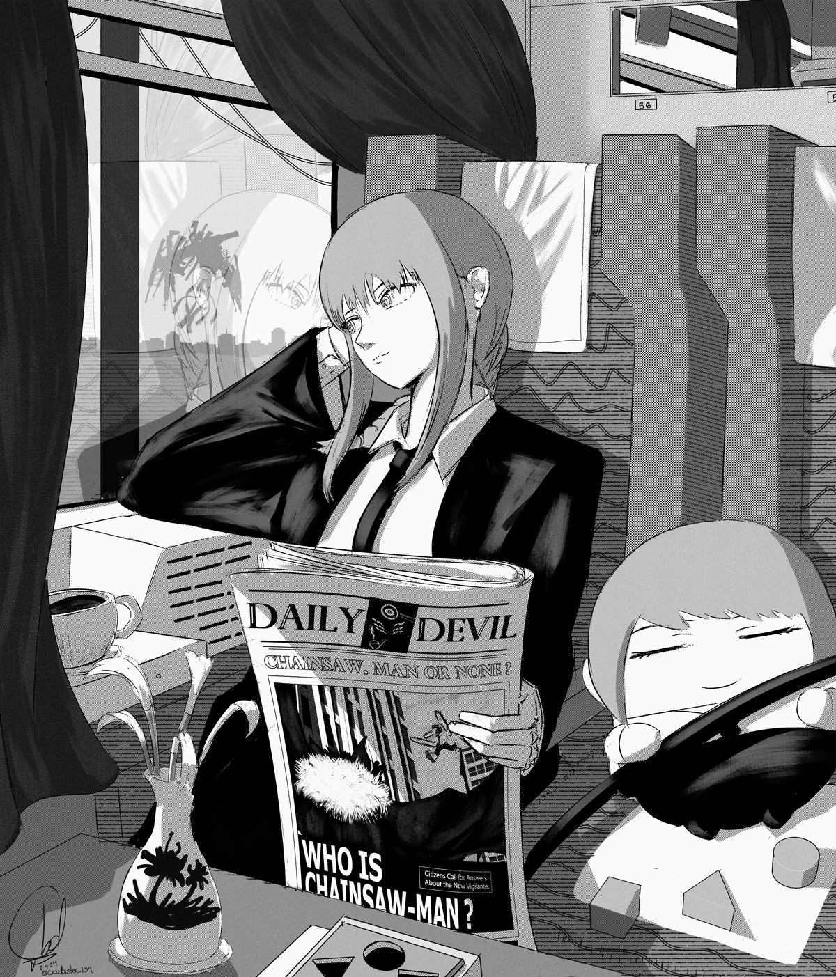 Cloudbuster on X: “Train ride 🚆 #chainsawman #makima https://t.co 