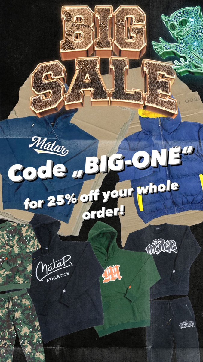 matar-athletics.com

Sale ends tonight. Get some!
