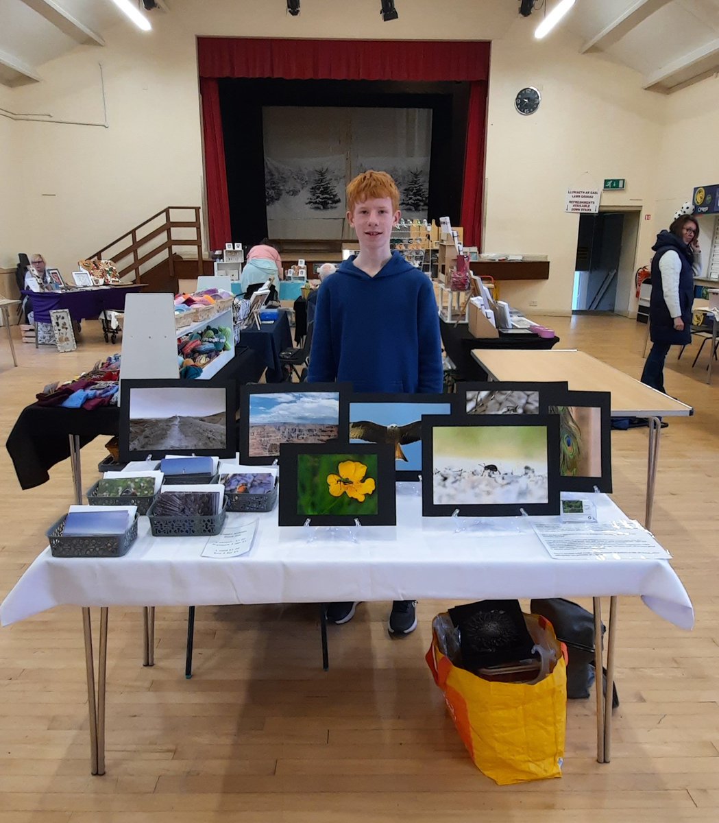 At another fair today with my photos #youngphotographer