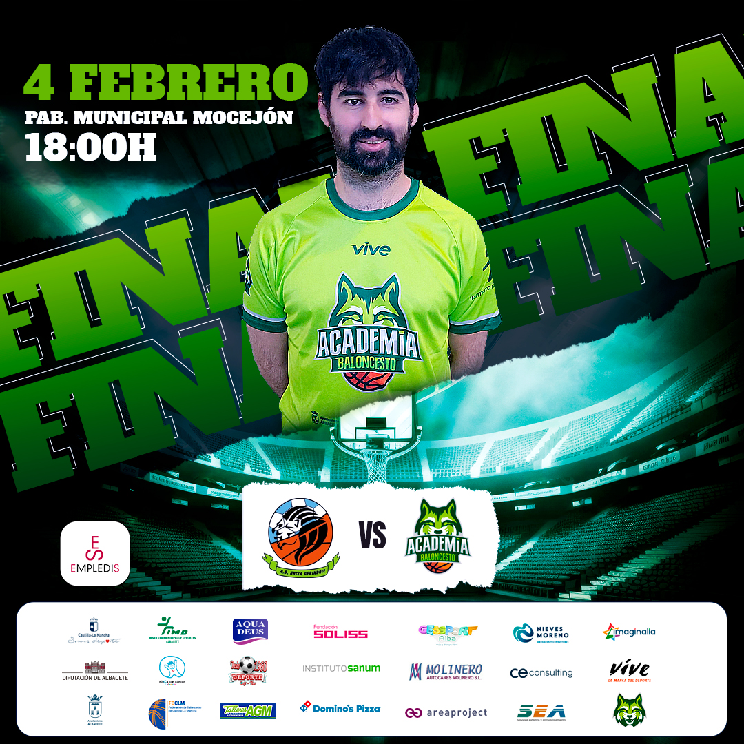 LaAcademiaAB's tweet photo. 💚 ¡Queremos hacer historia en nuestro primer año! Hoy buscamos dar el último paso dentro de la Copa.
📅 04/02/24 - Pab. Municipal de Mocejón - 18:00H
💙 Ancla Gerindote
💚 @Empledis Academia Baloncesto AB
📹 Streaming Twitch Mocejón
#CopaAuto1MAS #SomosLaAcademia #LaAcademiaAB https://t.co/hF44OtgTay