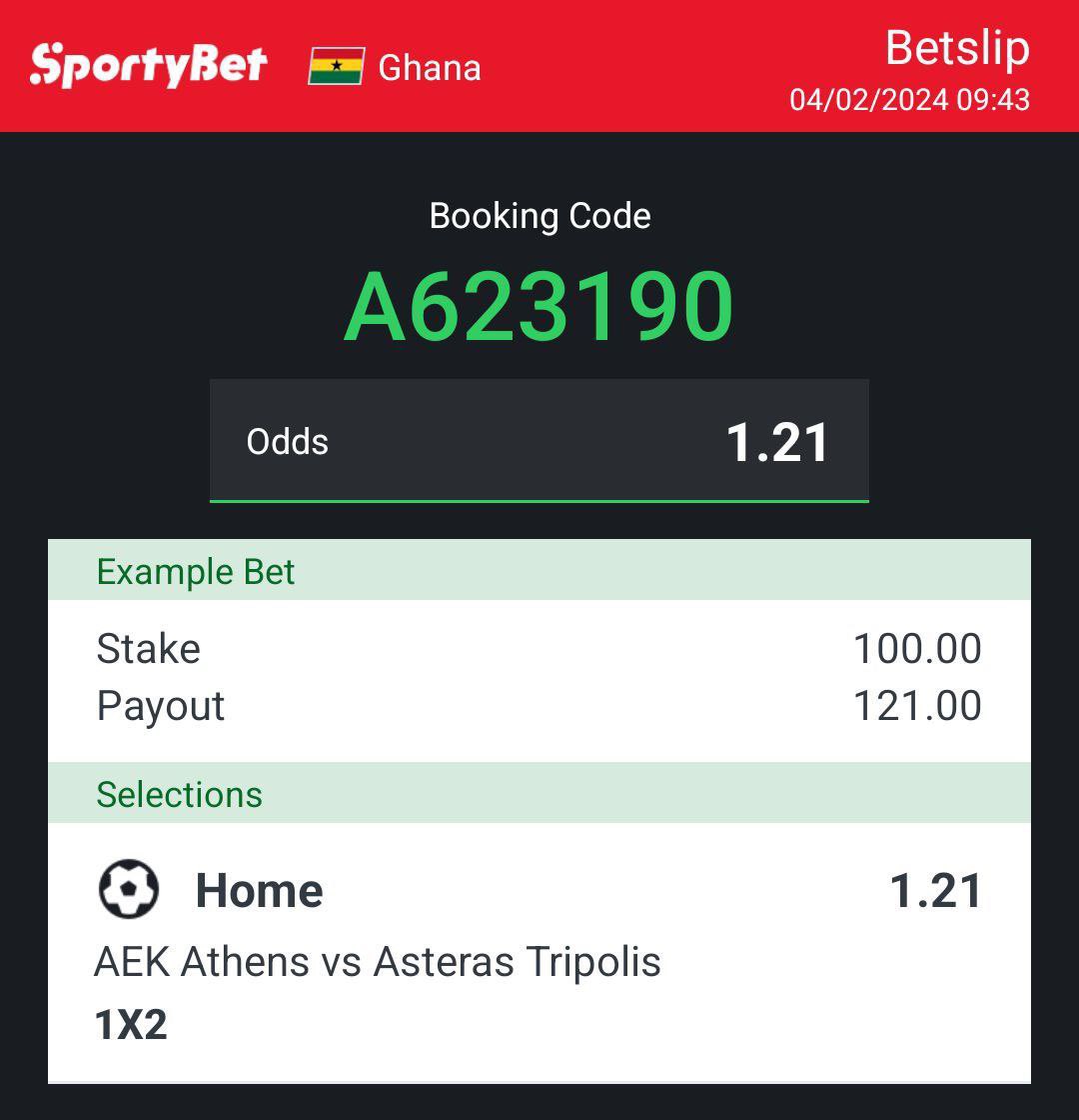 GioPredictor's tweet photo. 1.2 ODDS ROLLOVER PLAN
๐ฐDay 1 โ
๐ฐDay 2 ?
#giopredictor https://t.co/o3T8ArdVvn