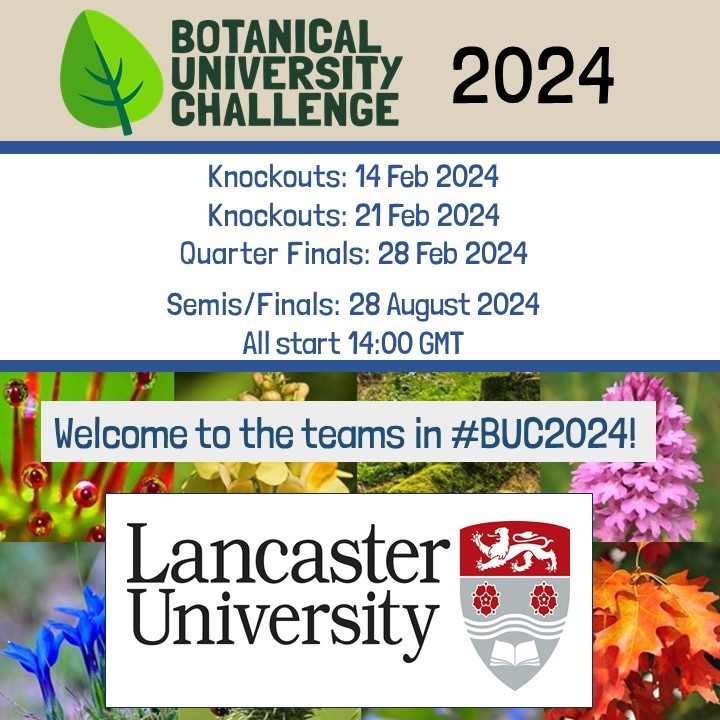 Botanical University Challenge (@bucbotany) on Twitter photo Yet another team in Botanical University Challenge #BUC2024 Lancaster University joining in again this year for the fourth time. <a href="/LancasterUni/">Lancaster University</a> <a href="/LancsUniLEC/">Lancaster Environment Centre</a> <a href="/LancsPhotosynth/">Lancaster Photosynthesis Group</a> <a href="/ENVISIONDTP/">ENVISION</a> @The_Masterwort @Marj_Lundgren <a href="/ecarmosilva/">ElizabeteCarmo-Silva</a> Yet another team in Botanical University Challenge #BUC2024 Lancaster University joining in again this year for the fourth time. <a href="/LancasterUni/">Lancaster University</a> <a href="/LancsUniLEC/">Lancaster Environment Centre</a> <a href="/LancsPhotosynth/">Lancaster Photosynthesis Group</a> <a href="/ENVISIONDTP/">ENVISION</a> @The_Masterwort @Marj_Lundgren <a href="/ecarmosilva/">ElizabeteCarmo-Silva</a>