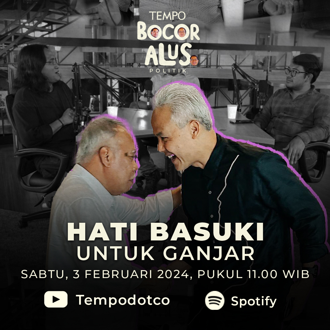 Hati Basuki untuk Ganjar 

Menteri PUPR Basuki Hadimuljono meminta fotonya berpelukan dengan Ganjar Pranowo diviralkan. Disebut marah pada Jokowi ketika menyindir infrastruktur Jawa Tengah.

Simak selengkapnya Program Bocor Alus Politik di Channel Youtube Tempodotco dan Spotify