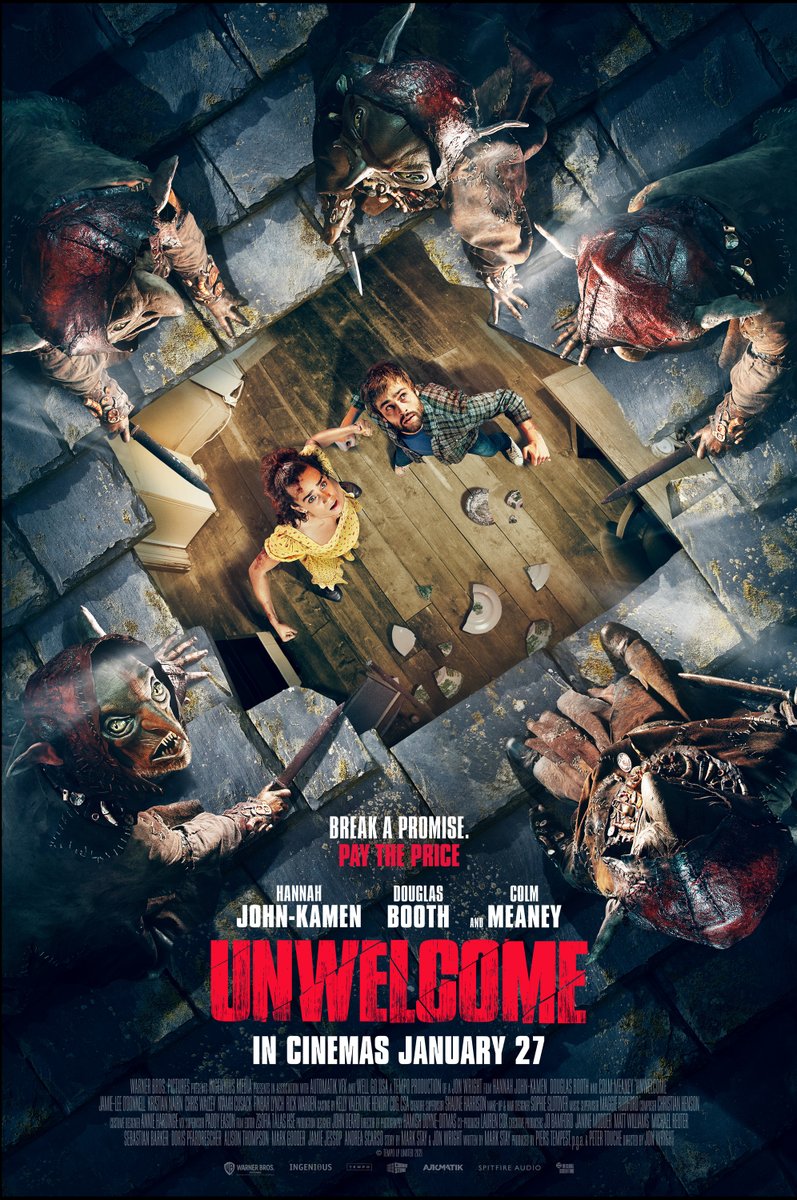 AngusKohm's tweet photo. #RandomSaturdayLateMovie
Unwelcome (2022) by #JonWright
w/#HannahJohnKamen #DouglasBooth #ColmMeaney
A couple escape their urban nightmare to the tranquility of rural Ireland, only to discover mysterious creatures living in the woods at the foot of their garden.
#Irish #Horror https://t.co/y0Rz4tRlLU