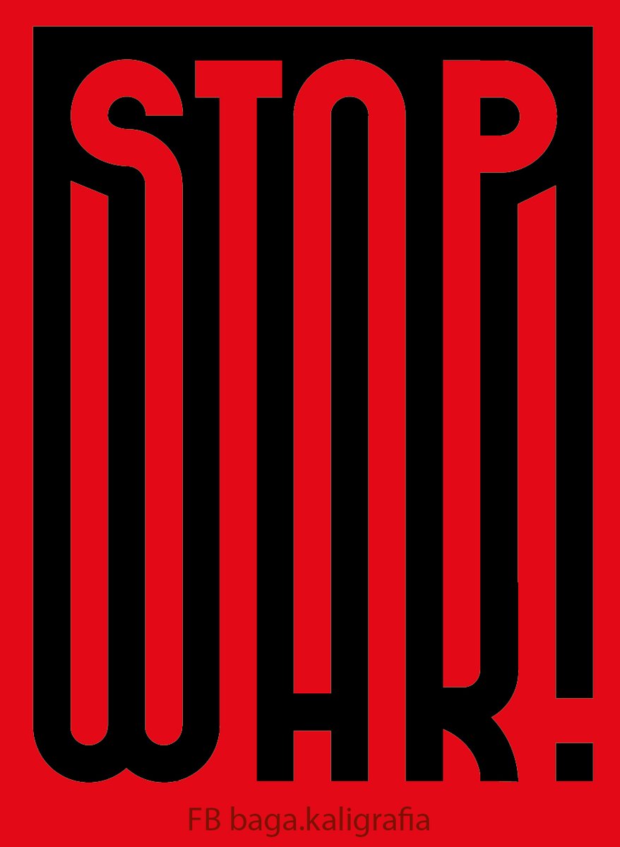 This is my STOP WAR graphic. If you share, please include credit for the author. instagram.com/barbara_callig…