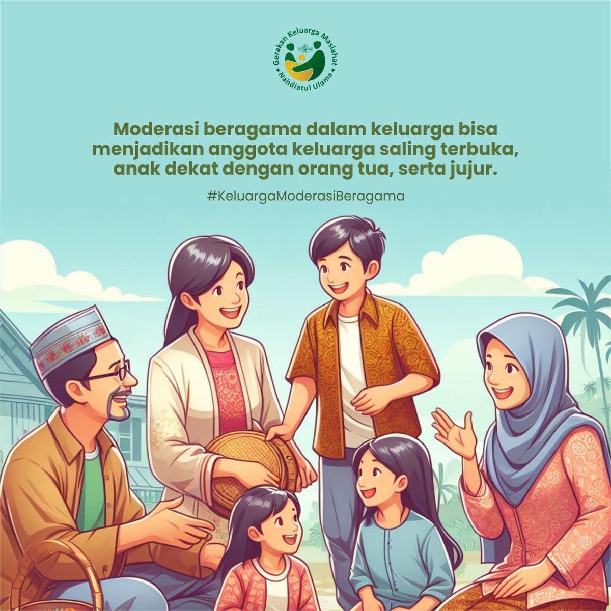Moderasi beragama sangat penting diajarkan dan diterapkan orang tua kepada anak²nya agar mereka jadi pribadi yang terbuka, bisa menerima perbedaan² yang ada. #KeluargaModerasiBeragama