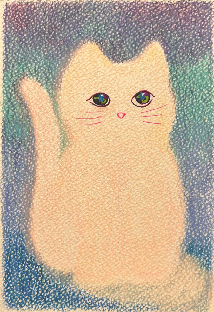 ねこ

100×148mm
#はるかな猫のくに展 #gallery魔法の生活
#猫 #アート #絵