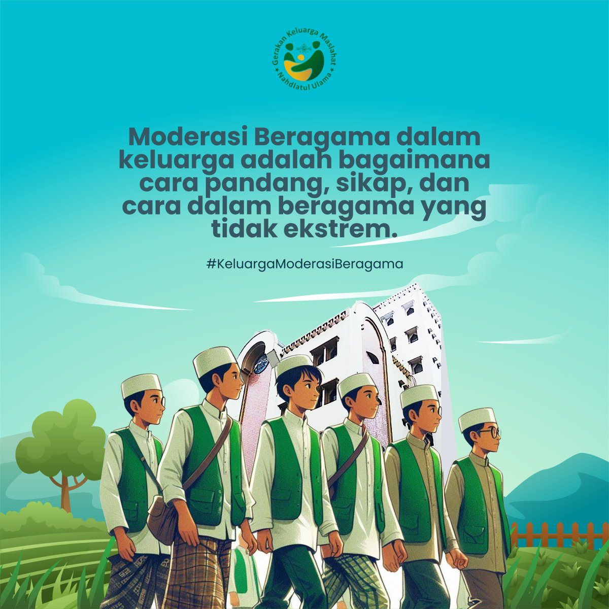 Bimbingan keluarga Sakinah GKM NU mencegah stunting kick off sudah dilaksanakan di Jawa Barat dan Jawa Timur. Jawa Timur sudah bergerak pemasangan stiker oleh para pendamping desa. Semoga langkah awal ini menjadi awal membangun bangsa yg berdaya. #KeluargaModerasiBeragama