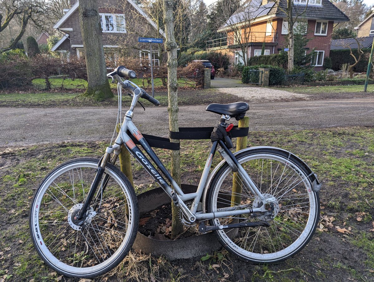 Lost and found, afdeling found. Weesfietsen aangetroffen rond Rosariumlaan, vermoedelijk wederrechtelijk te leen genomen en nu moederziel wachtend op eigenaars