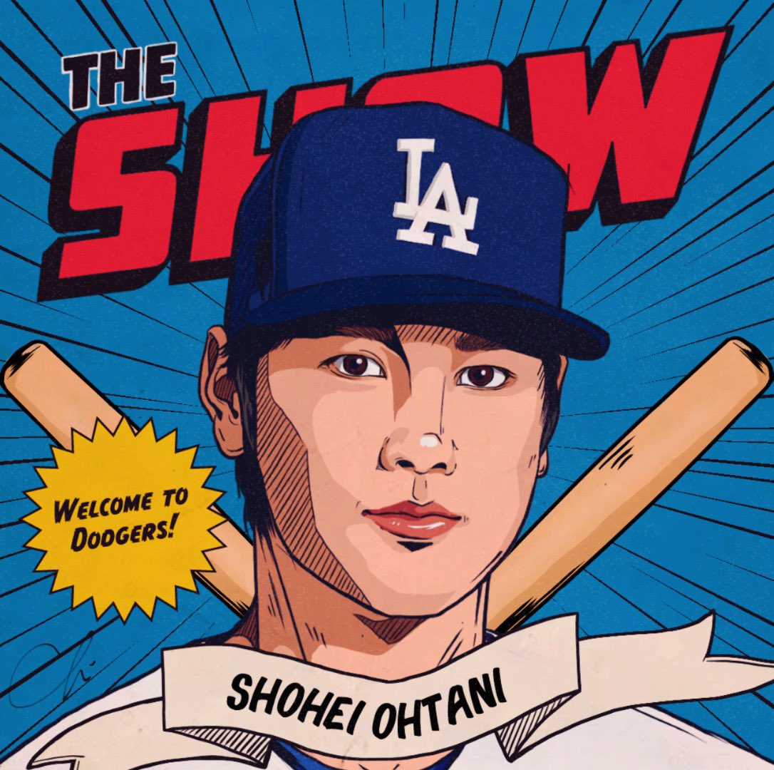 247chr0's tweet photo. ようこそドジャースへ⚾️

#大谷翔平 #Ohtani #TheShow #illustration #illustrationart #mlb https://t.co/txkQsaHvDQ