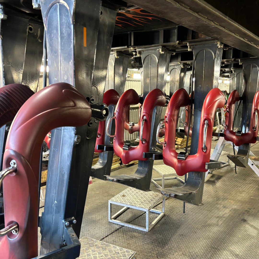 THORPEPARK's tweet photo. (1/2) Sneak peek into Thorpe Park's Winter Maintenance👀

True or False: Nemesis Inferno is our only inverted coaster?🎢

#ThorpePark #ThemePark #Rollercoaster #Rollercoasters #Coaster #Coasters #WinterMaintenance #BTS https://t.co/D0ysvnomyf