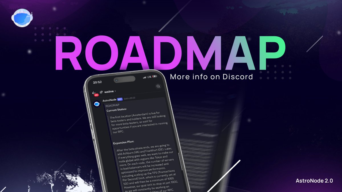 Our roadmap is now available on our Discord server! Check it out carefully 👀

Like, RT and join our Discord for a chance to get the beta! GL! 🚀

Discord: discord.gg/nodeastro