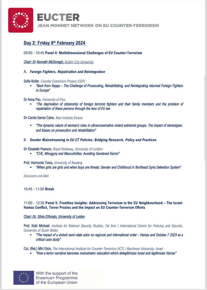 EUCTER-Jean Monnet Network on EU Counter-Terrorism tweet media