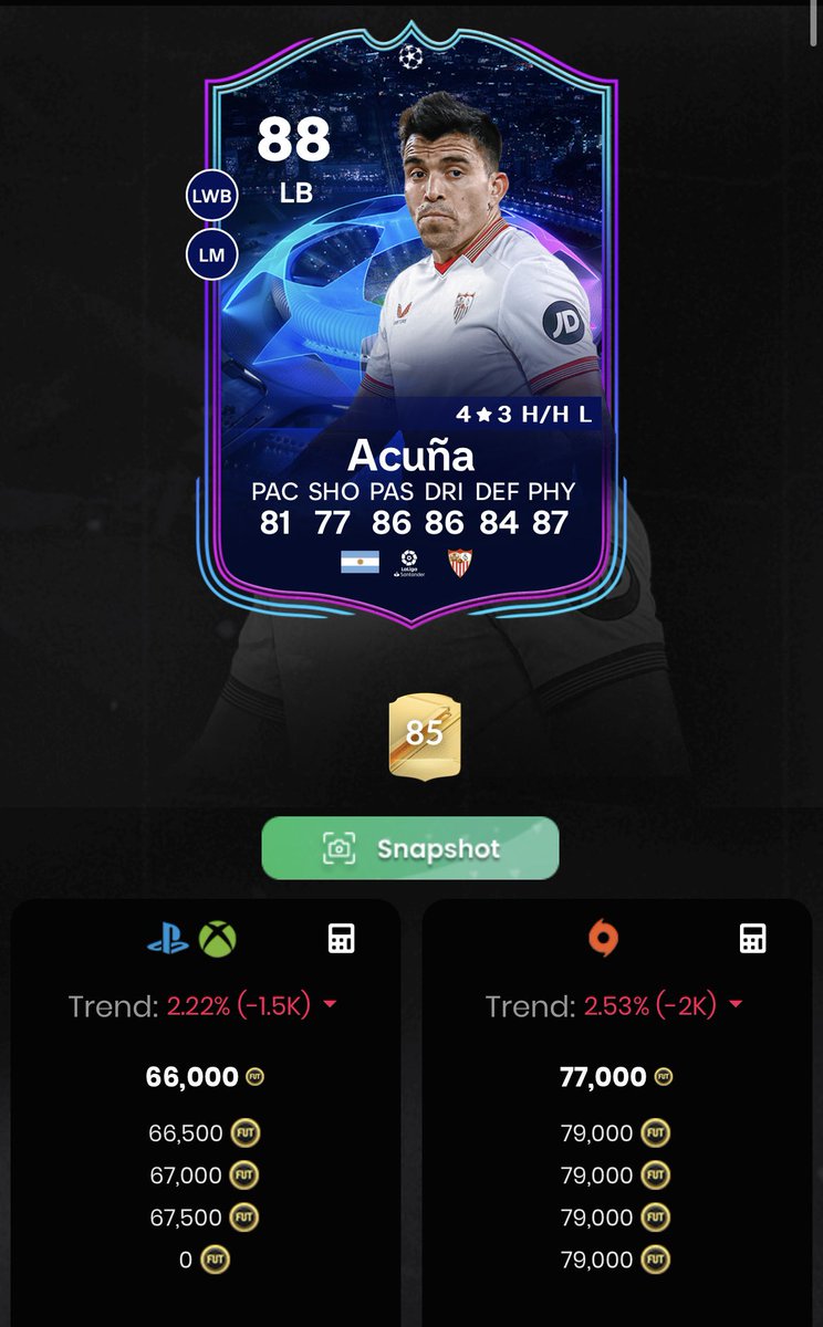 We don’t have leaks, but it doesn’t mean we can’t react to them, you don’t even need to be in a group - anyone can do this! With the leaked evo requirements, buying was an easy move, as always! ⭐️ Pepe 38 -> Extinct 💰 Acuna 58 -> 68/78 💵 Link in bio ⬆️ :)