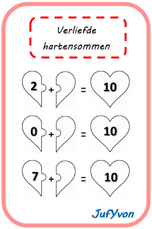 Om de verliefde harten sommen nog eens te oefenen, kun je dit komende week vast gebruiken! Extra leuk rond Valentijnsdag❤️🧡💛
jufyvon.blogspot.com/2015/01/verlie…
