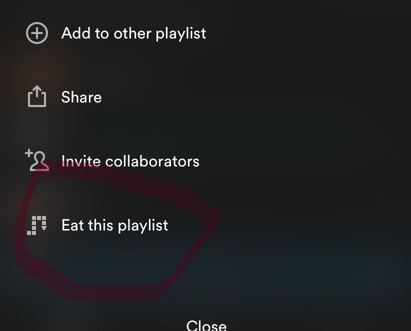 Eating playlist ? 🤷
<a href="/Spotify/">Spotify</a> 😅