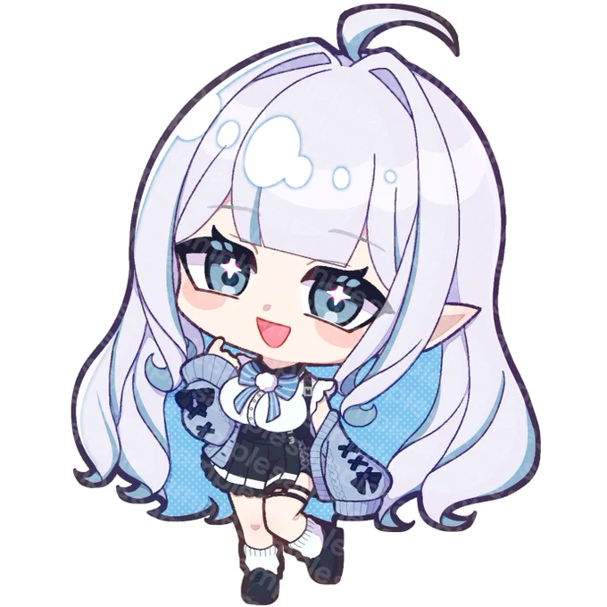 【お仕事報告】ゆゆ様(#men_hera_chan7 )のSDイラスト描かせて頂きました!#有償依頼 #SDイラスト #comission 