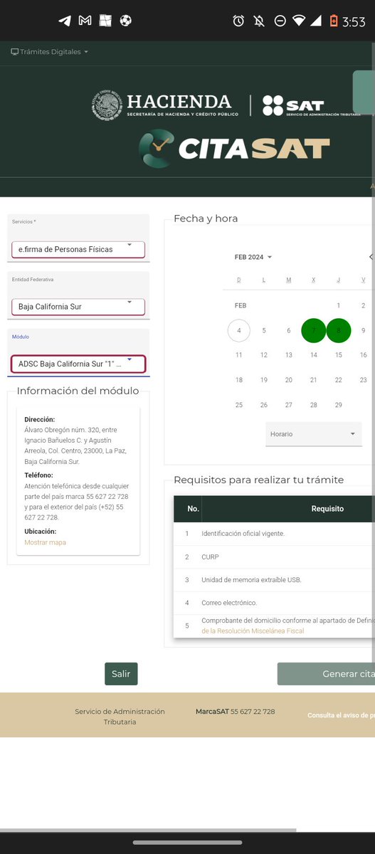 avisos_citasSAT tweet media