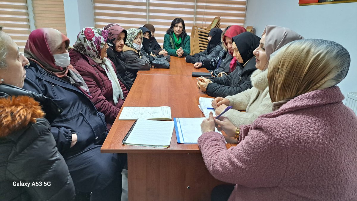 İnönü kadın kolları yönetim üyeleri ile toplantımız