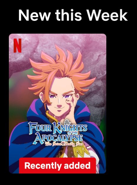 BrodanGames's tweet photo. ITS FINALLY ON AUSTRALIAN NETFLIX OMG 

#fourknights #apocalypse #netflix #sevendeadlysins https://t.co/jmzxuCuEEU