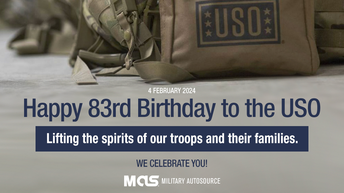 MilitaryAutoSrc's tweet photo. Thank you for the care, comfort and connection the USO provides to our troops at every point in their military journey. Around the country and across the globe, the USO is there to serve those who serve our country.
#USObirthday #militaryautosource #militarylife https://t.co/5UQ9gQtwzC