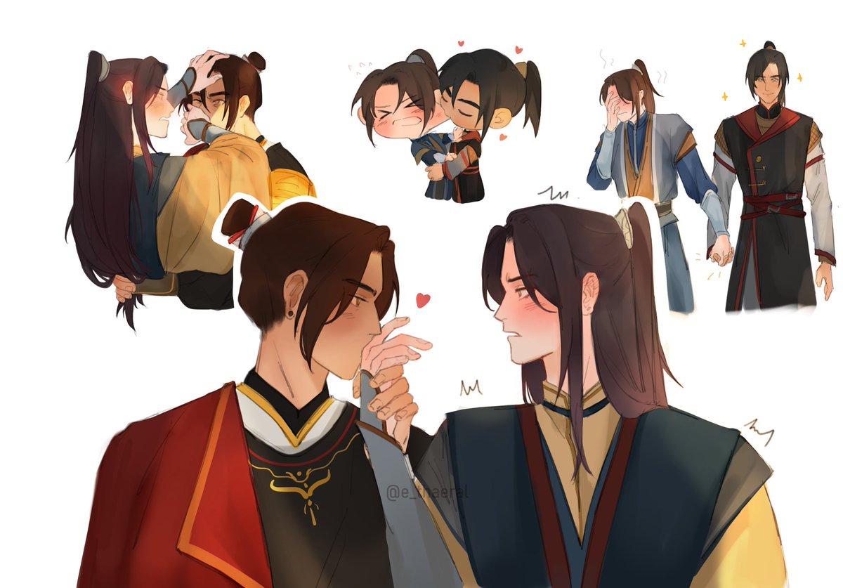 e_thaeral's tweet photo. touch-starved virgin finally gets the affection he's been yearning for 800 years 

#tgcf #fengqing #天官赐福 #风情 https://t.co/iHbRFWzECL