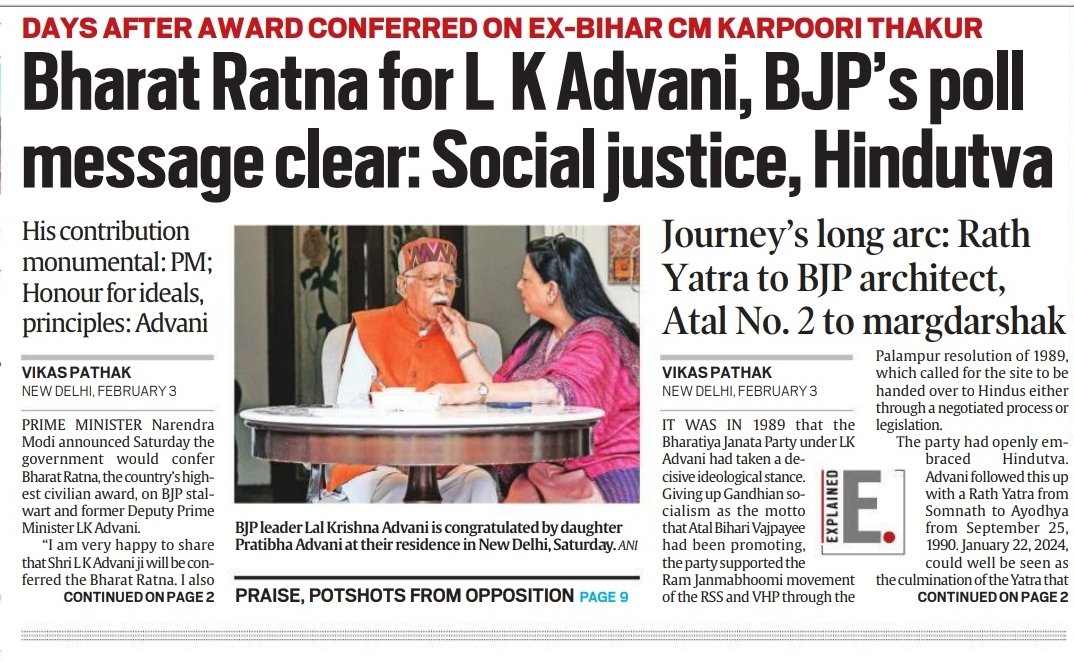 _amirmalik's tweet photo. Is it possible that social justice and Hindutva live together? The political editor of The Indian Express is testing conscience of its readers. 

Interestingly @IndianExpress tagline is journalism of courage. Indeed, it takes courage to present stupidity as political philosophy. https://t.co/Sduo0Tv6AL