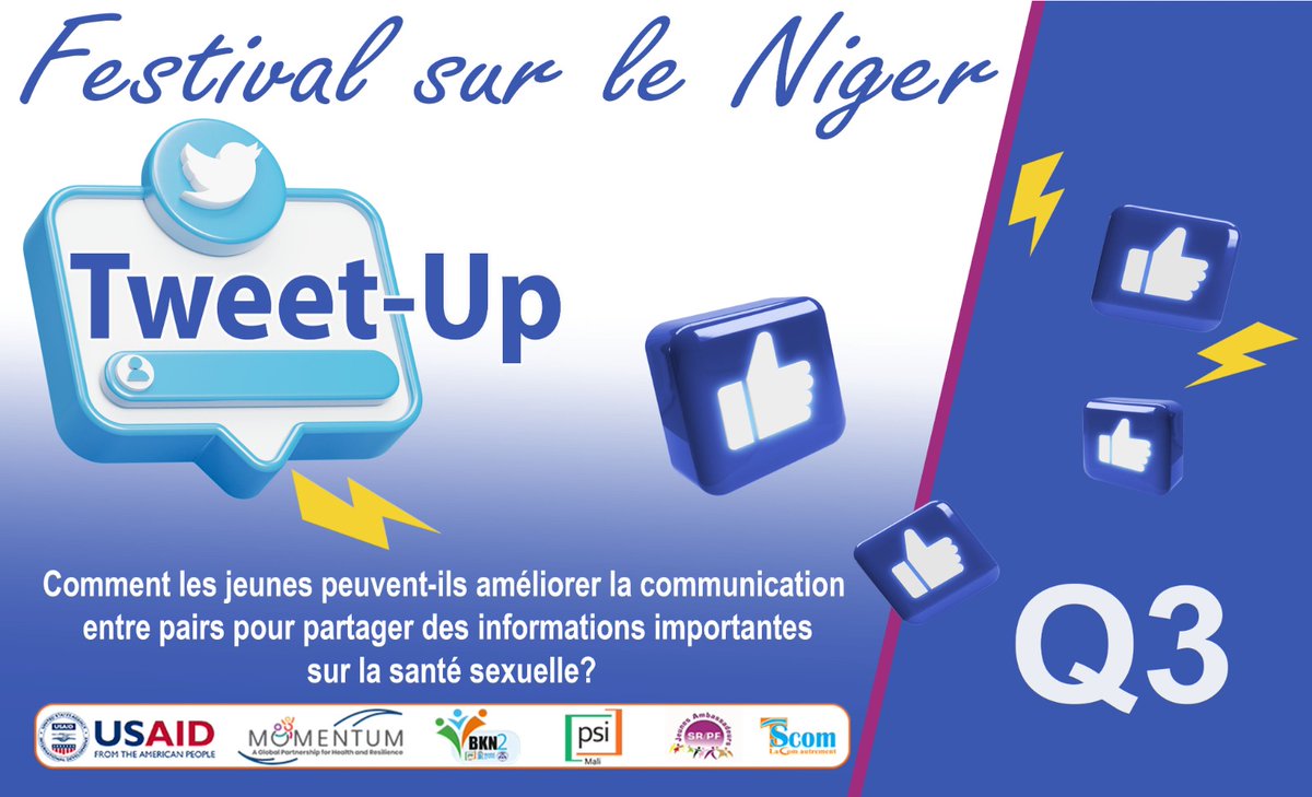 Q3: Comment les jeunes peuvent-ils améliorer la communication entre pairs pour partager des informations importantes sur la Santé sexuelle ?

#USAID 
#MOMENTUM
#PSIMALI
#RJASRPFMALI 
#TSCOM