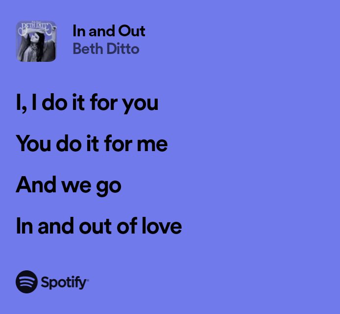 Deze zangeres krijgt te weinig aandacht. Bij deze dus. 
#BethDitto #musiclover

open.spotify.com/track/44TztxiA…