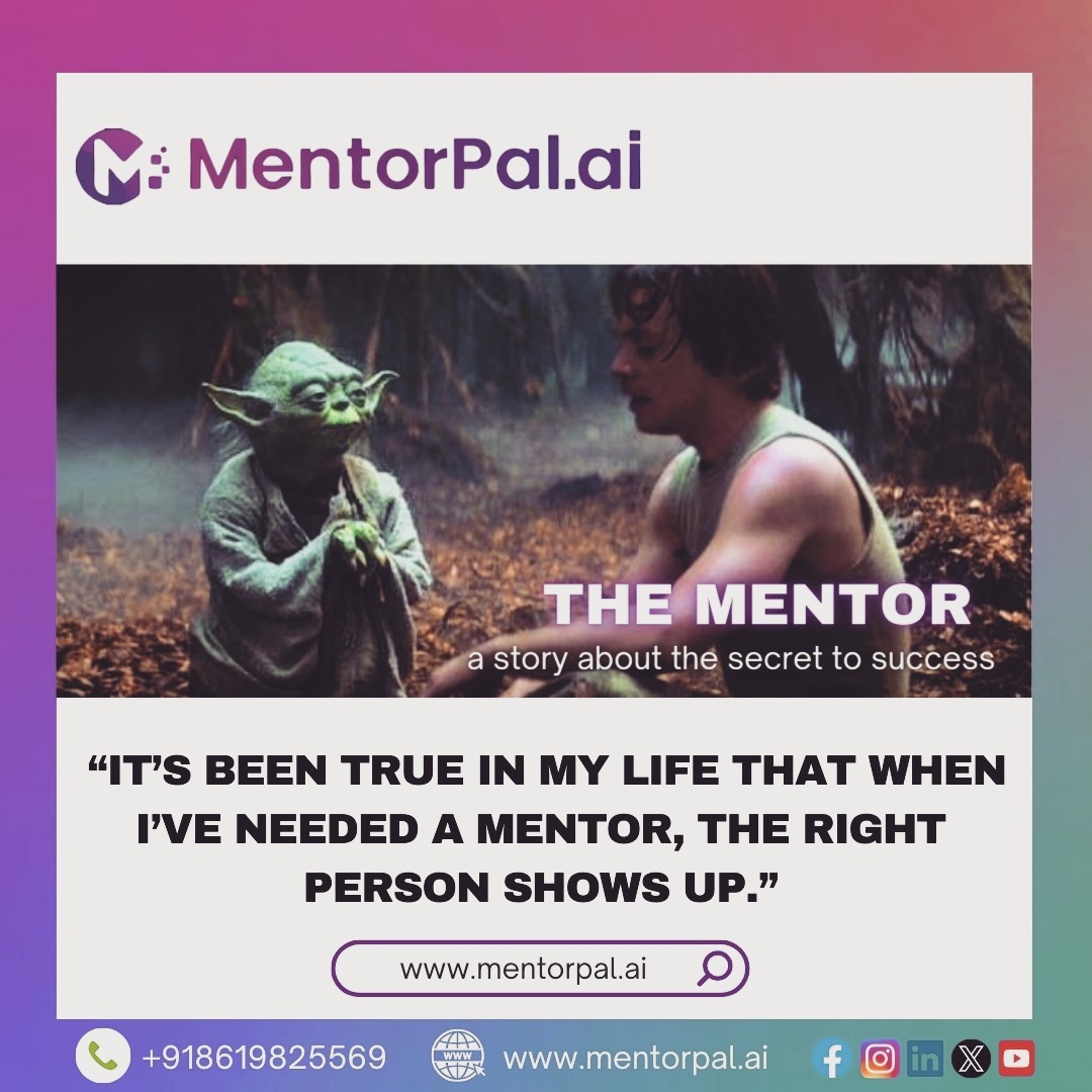 'Unlock your potential with mentorship! 🌟 A mentor is your guiding hand, supportive ear, and motivator for success.  🌐 mentorpal.ai ☎️ +91 8619825569 #Mentorship #ConnectWithMentors #GuidanceMatters #EmpowerThroughMentorship #LearnFromMentors #mentorpal.ai '
