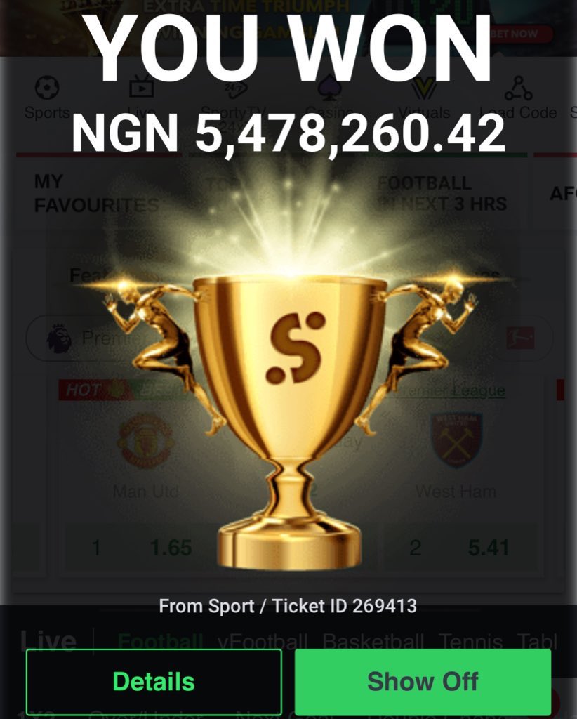 5.4 million Naira Boom 💥 
Congratulations to me!
Retweet &amp; Get blessed