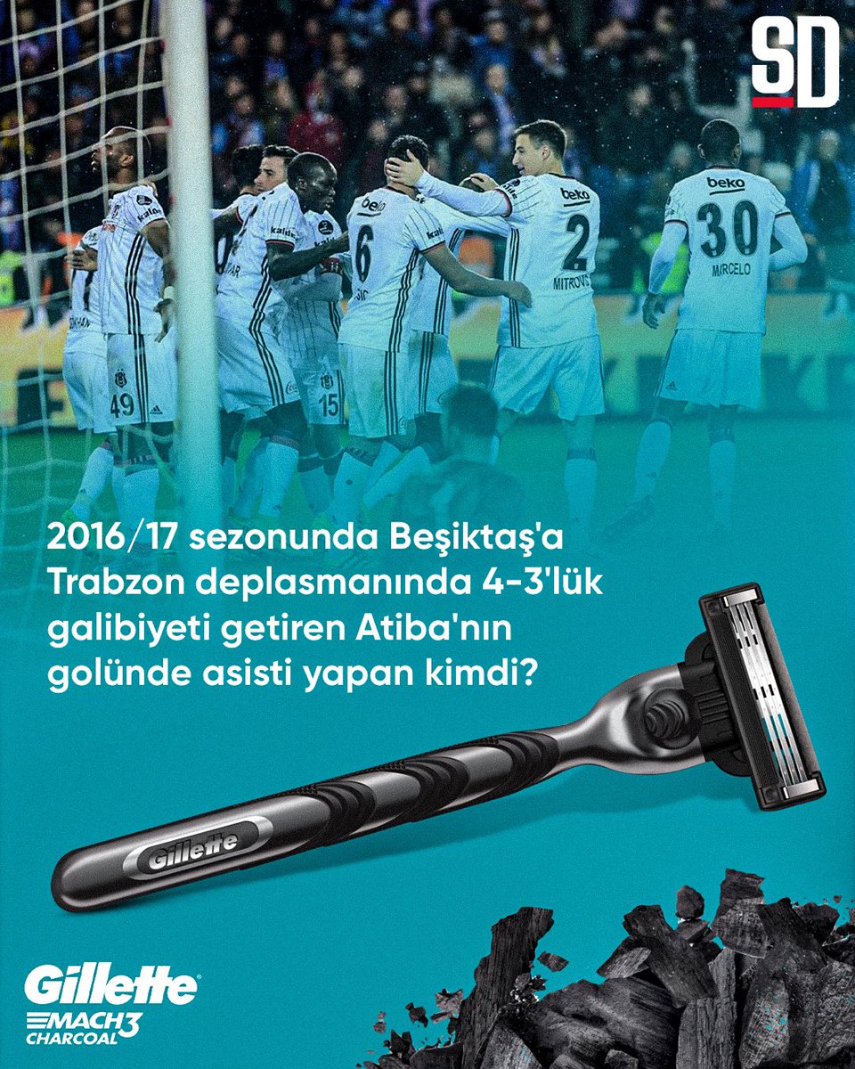 Sports Digitale (@sportsdigitale) on Twitter photo 🎁 Soruyu bilenler arasından 5 kişiye Gillette Charcoal ve tıraş jeli hediye!
Kazananları bu akşam Beşiktaş - Trabzonspor maçının ardından canlı yayınlanacak programımızda açıklıyoruz!
<a href="/GilletteTR/">Gillette Türkiye</a> ile #işbirliği 🎁 Soruyu bilenler arasından 5 kişiye Gillette Charcoal ve tıraş jeli hediye!
Kazananları bu akşam Beşiktaş - Trabzonspor maçının ardından canlı yayınlanacak programımızda açıklıyoruz!
<a href="/GilletteTR/">Gillette Türkiye</a> ile #işbirliği