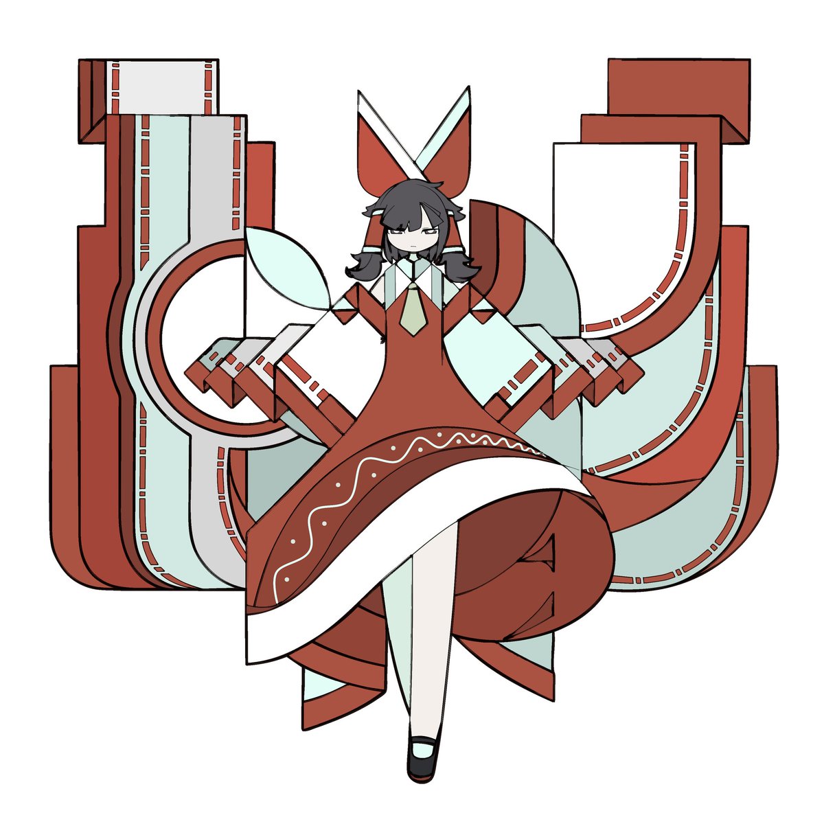 hakurei reimu 1girl solo bow detached sleeves hair tubes hair bow red bow  illustration images