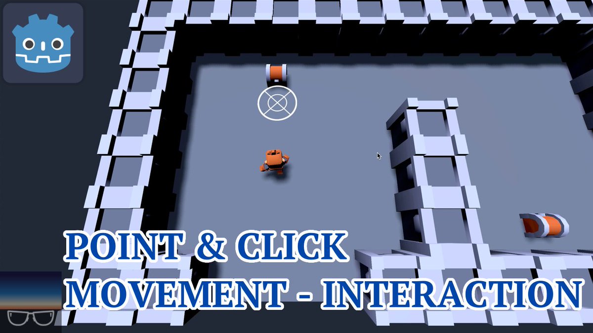 AATwilightYT's tweet photo. Showing how to make point and click movement - interaction in Godot 4 at https://t.co/dvGgPRb4p2

#GodotEngine #tutorial #gamedev #indiedev #gameprogramming #pointandclick #adventuregame #screenshotsaturday https://t.co/2RawJ7fKjw