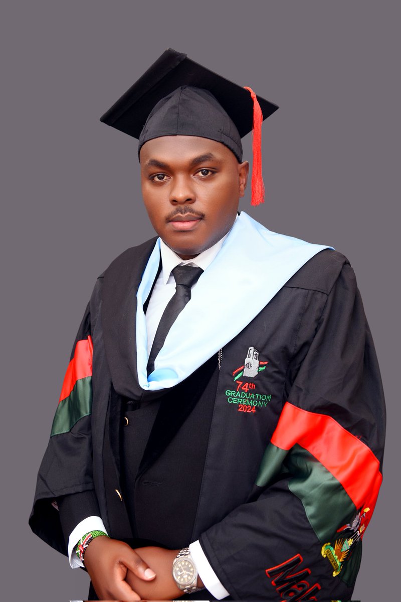 MCFMakerere's tweet photo. Meet Kevin Githuku Wanai, @KevinGithuku96, one of our distinguished International #MCFScholars hailing from Kenya 🇰🇪, who graduated with Honors in Bachelor of Journalism and Communication of @Makerere during the #Mak74thGrad ceremony held last week. https://t.co/UEyp8FjTJj
