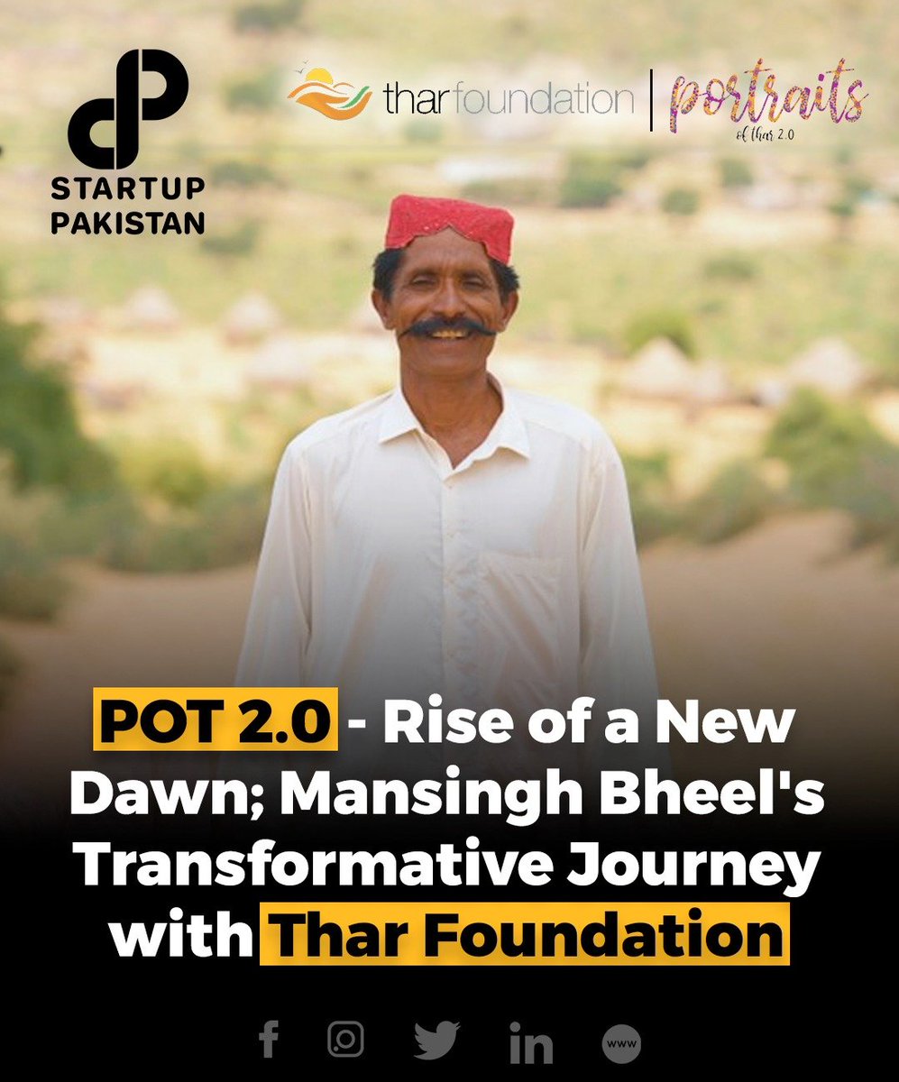 PakStartup's tweet photo. Through conviction and perseverance, Nehal Chand brought electricity and other essential services to his remote village, Mansingh Bheel, in Tharparkar.
Read Details: https://t.co/WJnWo8bGS5
#PortraitsOfThar2.0 #TalesOfTriumph #TharFoundation #TharTransforms https://t.co/nXo1BMVJR5
