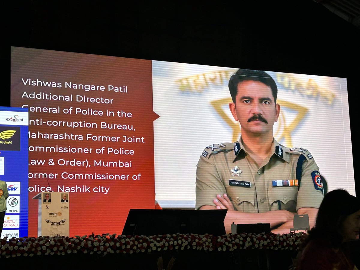 RIDistrict3142's tweet photo. Welcoming the insightful Shri. Vishvas Nangare Patil at DISCON24, where he delves into the character of our nation! His rich experiences promise a journey through the essence of our cultural fabric. #DISCON24 #NationalCharacter https://t.co/Os2BQv4kxg