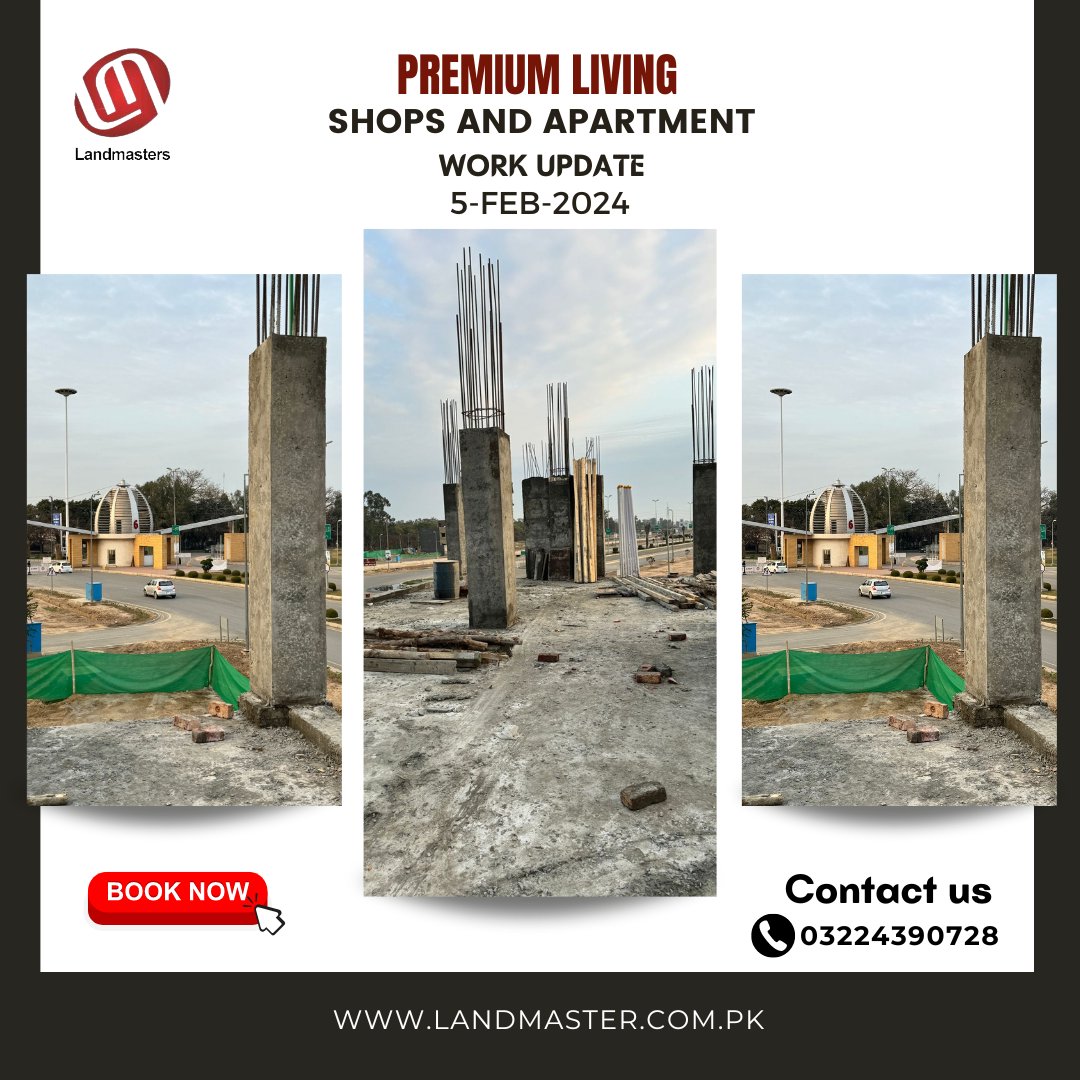 landmasterinfo's tweet photo. 𝐖𝐨𝐫𝐤 𝐔𝐩𝐝𝐚𝐭𝐞 5-Feb-2024
𝐎𝐮𝐫 𝐏𝐫𝐨𝐣𝐞𝐜𝐭
𝐏𝐫𝐞𝐦𝐢𝐮𝐦 𝐋𝐢𝐯𝐢𝐧𝐠 𝐒𝐡𝐨𝐩𝐬 &amp; 𝐀𝐩𝐚𝐫𝐭𝐦𝐞𝐧𝐭

Further Information
https://t.co/Hm4KFG1srh

#bahriaorchrad #apartments #apartmentlife #apartmentforsale #apartment4rent #LuxuryApartments #realestateagency https://t.co/oHae3KvJaV