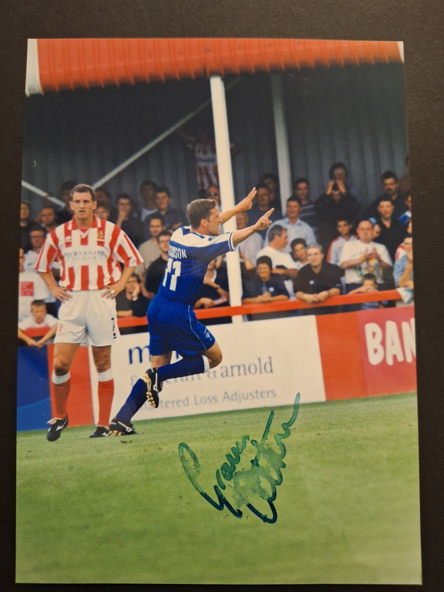 Daily Dale

Graeme Atkinson - 67 appearances 7 goals (over 2 spells on loan from Hull (5 apps) signed from Scarborough (62 apps). @lazza71

now works for PNE.  Picture from Cheltenham's first match in League football - where Atkinson scored the first league goal at Whaddon Road