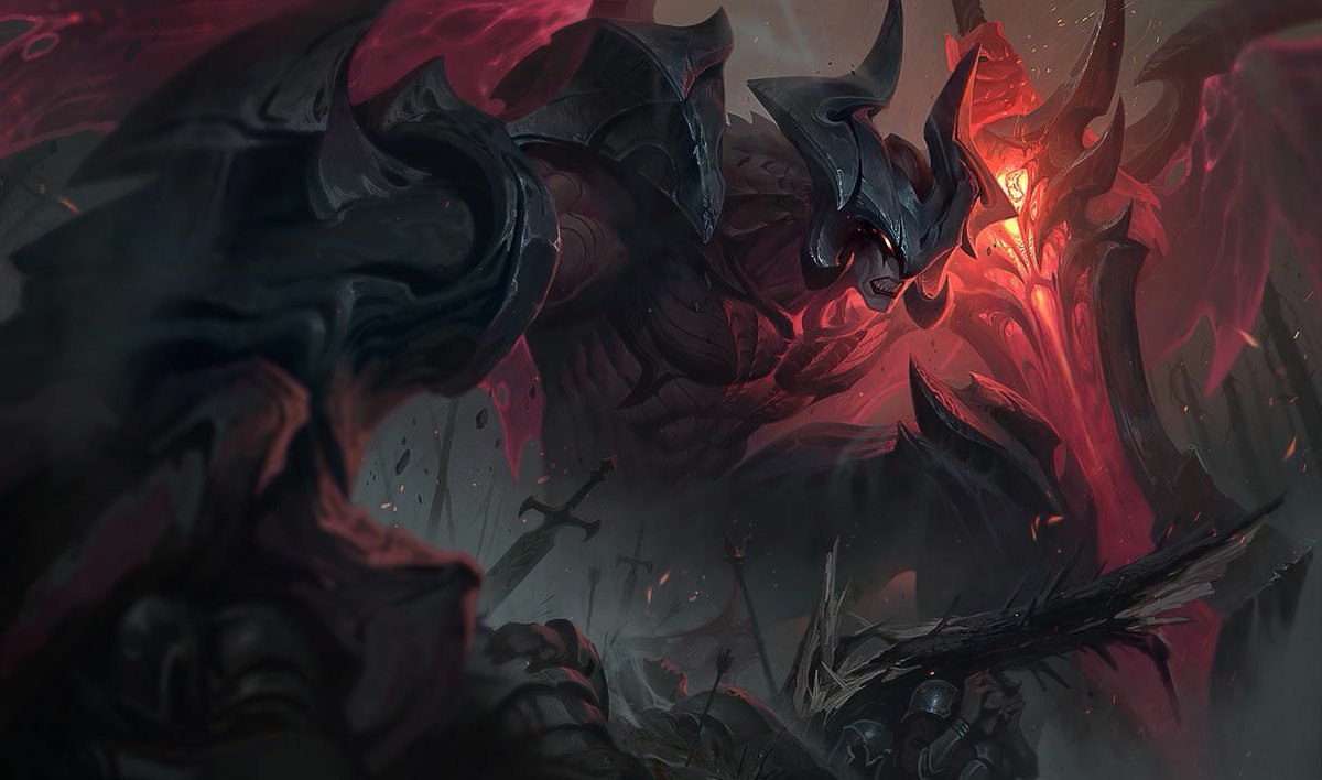 MakkroLoL's tweet photo. PSA: Since Aatrox is like super meta rn Ornn literally CANNOT kill him unless he fucks up really badly. DO NOT GO BRAMBLE VEST HE DOESNT WANNA AUTO ATTACK YOU. Its better to just go pure armor stats so he heals less from Q. Ideally Bamis Cinder > Chain/Wardens > Plated Steelcaps https://t.co/BIa9SFSgaY