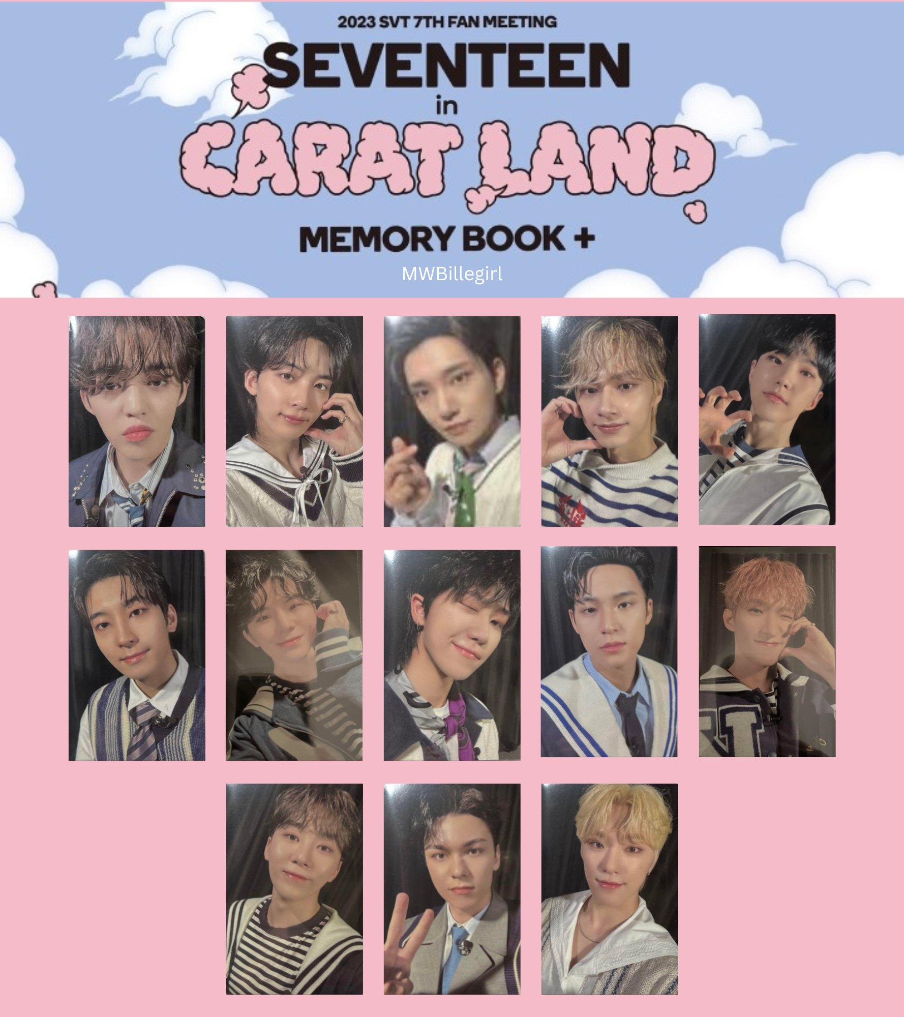 アイドル SEVENTEEN caratland memorybook 2023 SEVENTEEN Official 2023 SEVENTEEN in CARAT LAND Memory Book