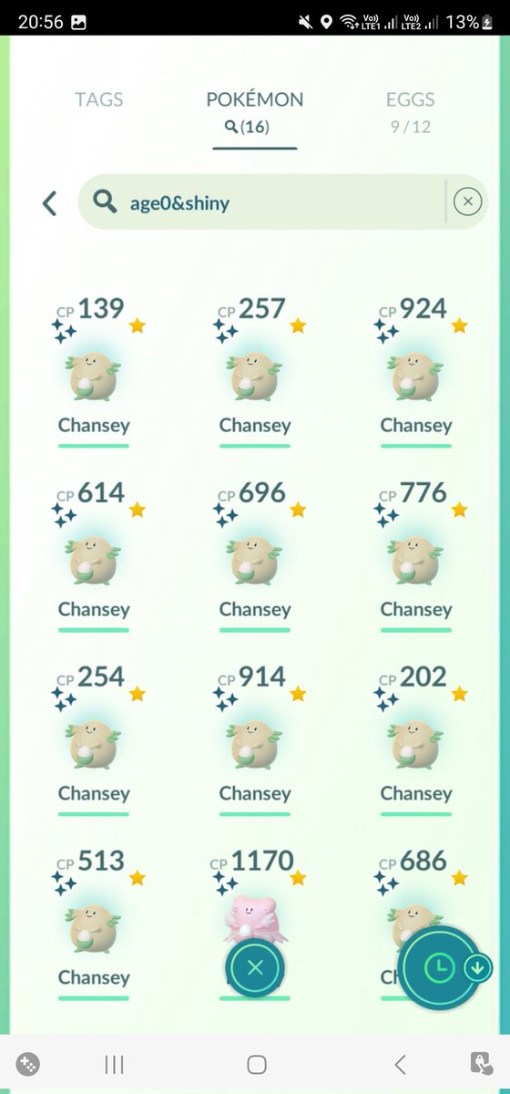 nikig_101's tweet photo. Successful #Chansey #PokemonGOCommunityDay 
1 #Hundo Chansey and 16 #Shinies from 354 catches
1 Hundo #Happiny from 23 eggs hatched
Hoping that I hatch a shiny happiny from rest of the 2km eggs I got today in the next few weeks haha 🤣
#PokemonGo https://t.co/Q8Ez34GEjp