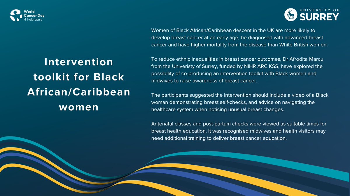 This year’s #WorldCancerDay theme is #ClosetheGap, which is about ensuring cancer diagnosis, care and treatment is equitable. Here is how @AfroditaMarcu in the School of Health Sciences is working to #ClosetheGap. @UniOfSurrey @CancerAtSurrey