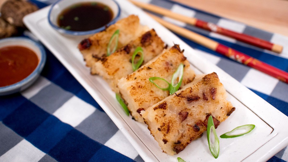 This is my mother-in-law's famous turnip cake recipe that she makes every Chinese NY, and they are the best I've ever had anywhere. I promise this recipe's going to be your tradition too!

Check it out! hot-thai-kitchen.com/turnip-cake/