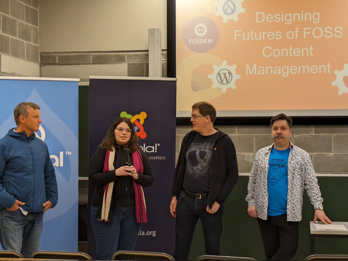 Gábor Hojtsy (@gaborhojtsy) on Twitter photo Today at <a href="/fosdem/">FOSDEM @fosdem@fosstodon.org</a>, the Open Website Alliance is announced by <a href="/drupal/">Drupal</a>, <a href="/joomla/">Joomla!</a>, <a href="/typo3/">TYPO3 Project</a> and <a href="/WordPress/">WordPress</a> with the message that we have more in common than different. The Alliance represents the open source CMSs powering more than 50% of websites online today. typo3.org/owa-charter Today at <a href="/fosdem/">FOSDEM @fosdem@fosstodon.org</a>, the Open Website Alliance is announced by <a href="/drupal/">Drupal</a>, <a href="/joomla/">Joomla!</a>, <a href="/typo3/">TYPO3 Project</a> and <a href="/WordPress/">WordPress</a> with the message that we have more in common than different. The Alliance represents the open source CMSs powering more than 50% of websites online today. typo3.org/owa-charter